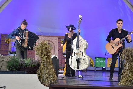 Zespoł Megitza podczas wiślańskich dożynek